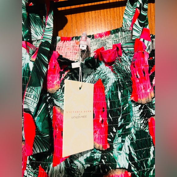 So cute! Victoria Dunn x Kathleen Maeve Watermelon 🍉 Dress! NWT. - Picture 3 of 3